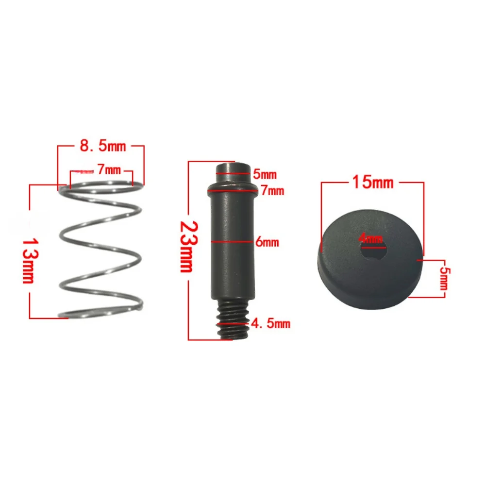 Grinder Lock Button Set for GWS6-100 - Black 1 Set with Button Spring Pin - Lightweight 5g 8.5mm Diameter Part