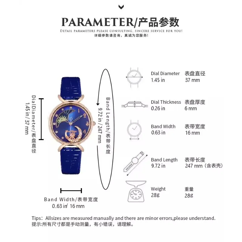 Элегантные часы Moon Diamonds, женские роскошные кварцевые наручные часы, повседневные женские кожаные часы, креативные часы Montre Femme Часы Женские 시계