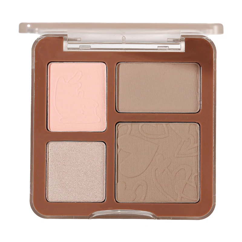

VEEJAGA Contouring Palette Four-Color All-In-One Facial Contouring Nose Shadow Brightening Matte