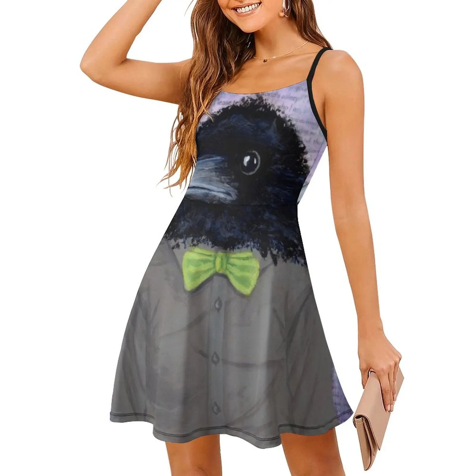 فستان توماس النسائي الهيب هوب ملابس الشارع الشهير مطبوع عليه رسومات جرافيك للحفلات ملابس النادي توماس بوي رجل ربطة القوس فيونكة طوق ملابس نسائية #3