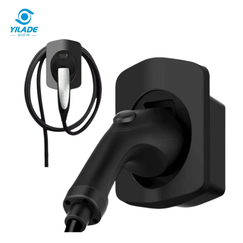 YILADE Plug Mount EV Charger Stand For Type 1 Type2 j1772 Connector Socket and Iec 62196-2 j1772 Connector Socket