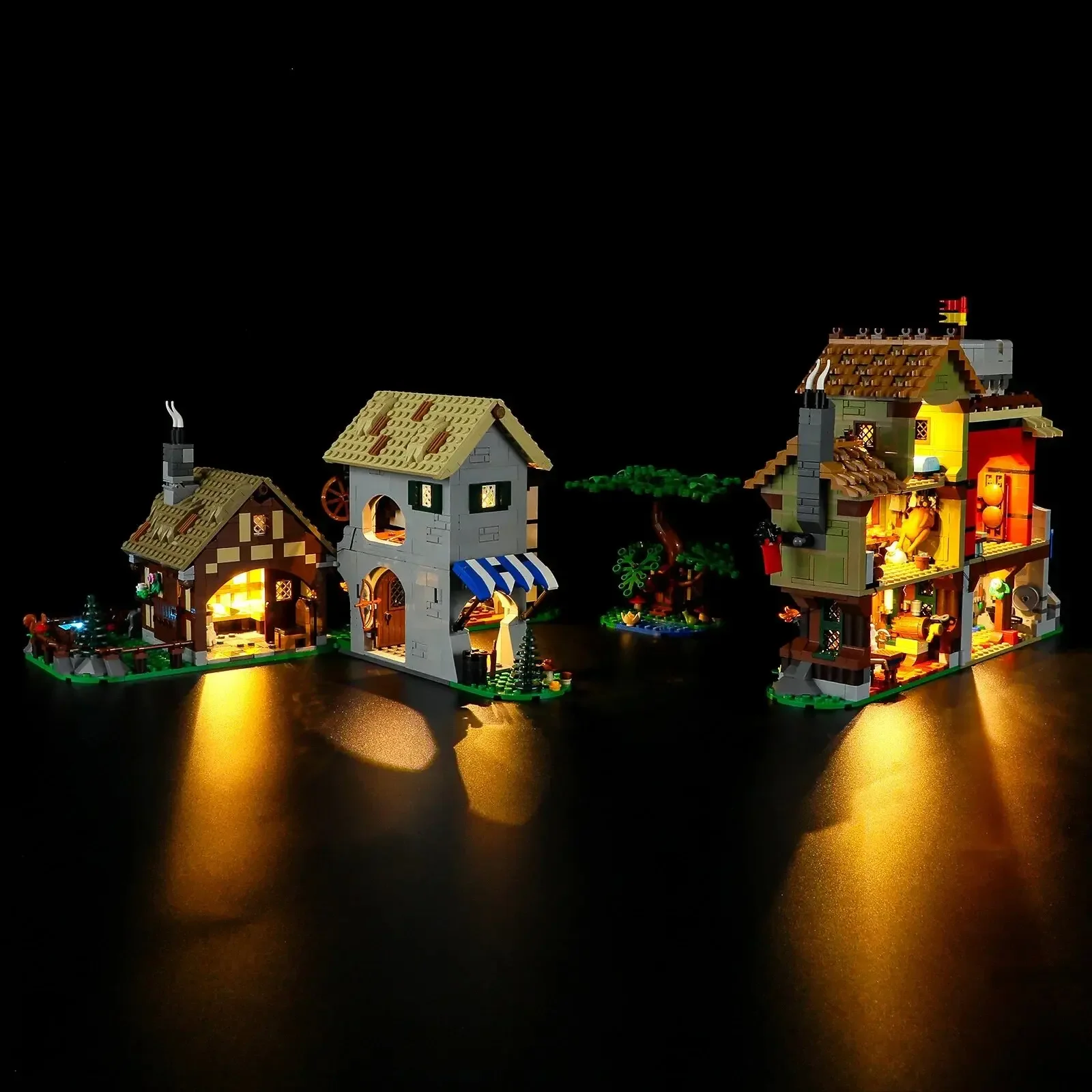 Led Light Kit For 10332 Medieval Town Square Building Blocks Lights (no Blocks Only Led Light) Bricks Toys For Children To Gifts