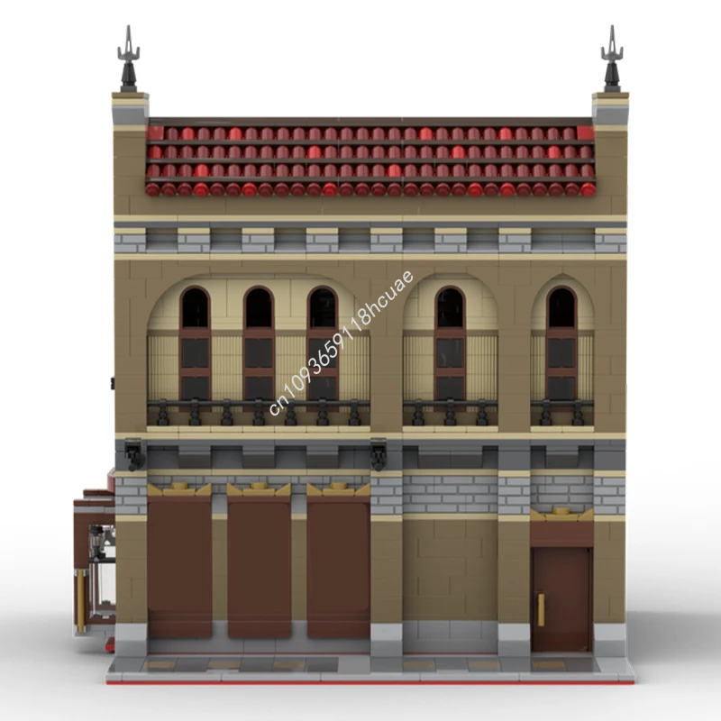 

2397 шт. MOC Palace Cinema Extension модульные строительные модели, блоки, игрушки на день рождения, кирпич, детская идея, рождественские подарки