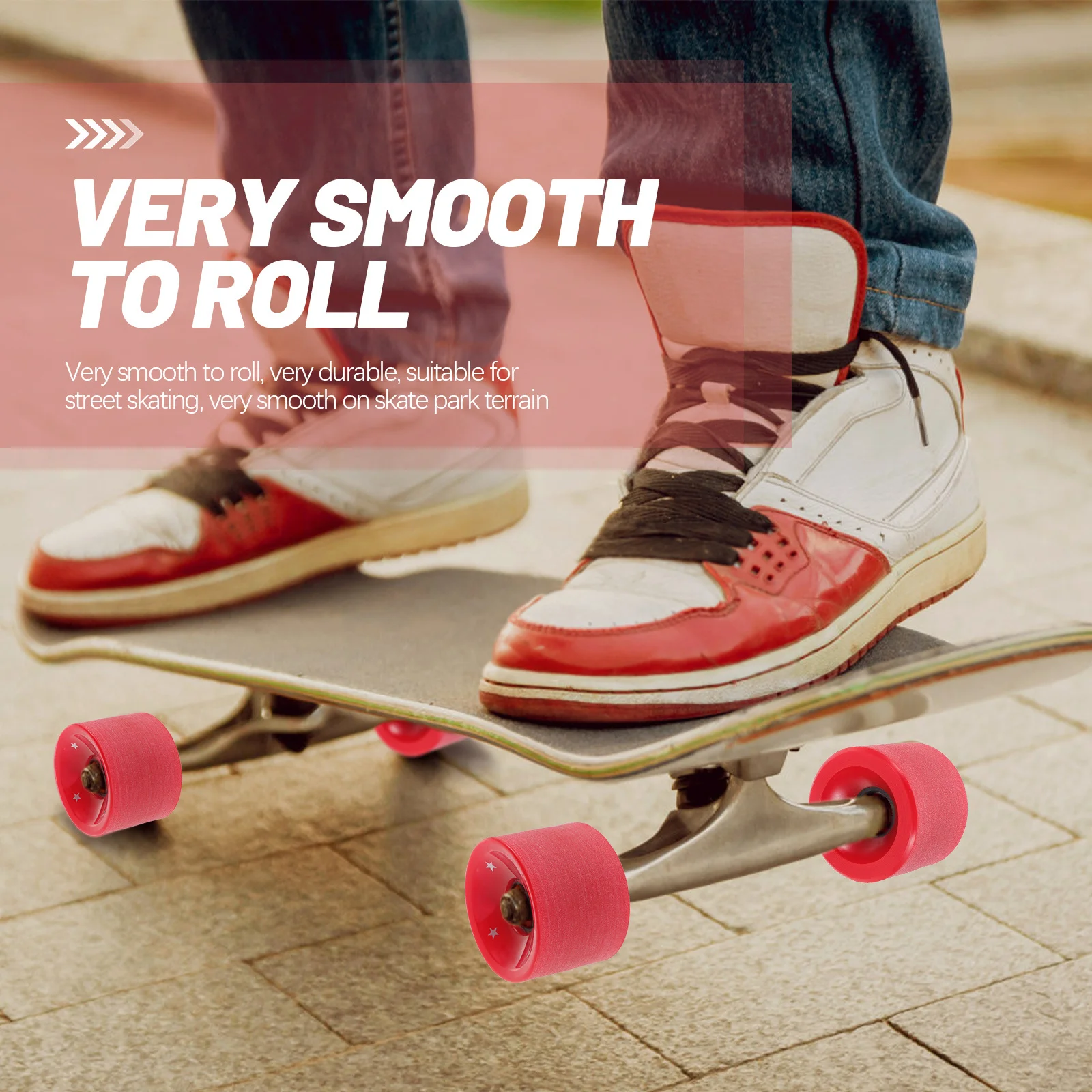 ملحقات لوح التزلج المتينة البديلة لعجلة سكوتر البولي يوريثان لممارسة ملحقات لوح التزلج الترفيهي