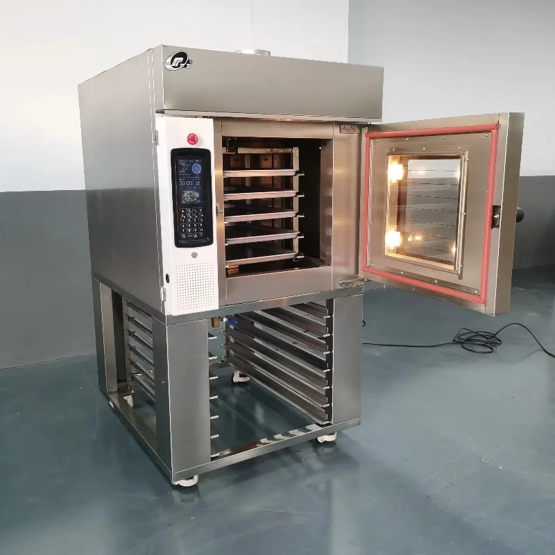 

Bakery Digital Rotary Oven 5 Trays Electric Rotary Rack Oven for Bread Making