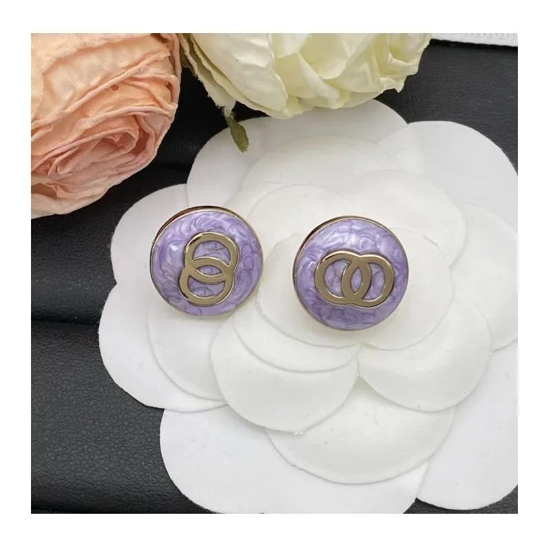 

New Letter Double Light Luxury Stud Earrings Women's Versatile Girl Classic Earrings