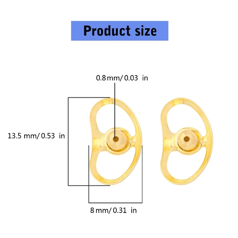 4Pcs Ear Support Patches for Heavy Earrings Ear Closures Plug Earring Lifters