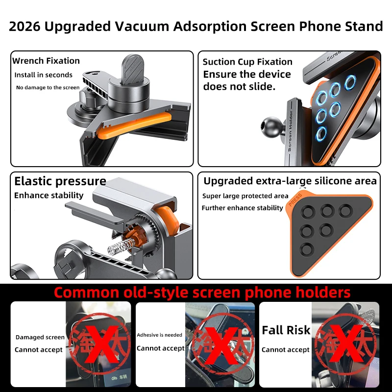 TEEQ لـ Tesla Model YL Junipe 2025 Model3 HIGHLAND 2024 Cybertruck BYD Seal حامل هاتف السيارة 15 وات شحن لاسلكي مغناطيسي #2