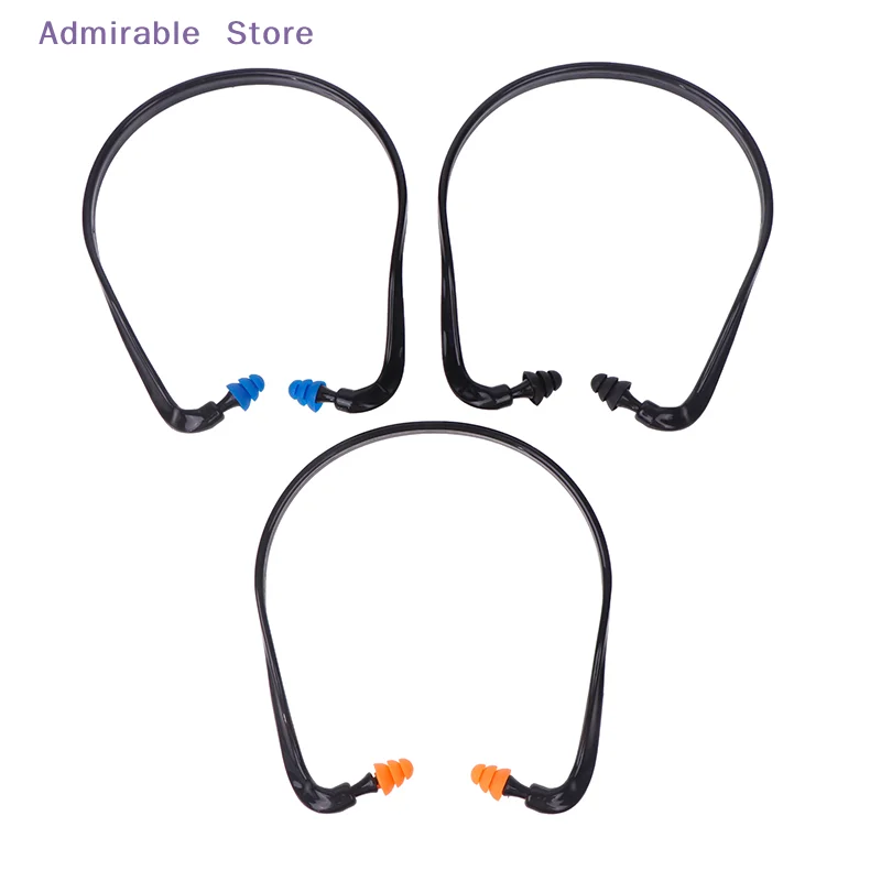 [W]1PC Sleeping Working Noise Reduction Ear Plugs Soft Silicone Head-mounted Earplugs Protector Anti-Noise Earmuff