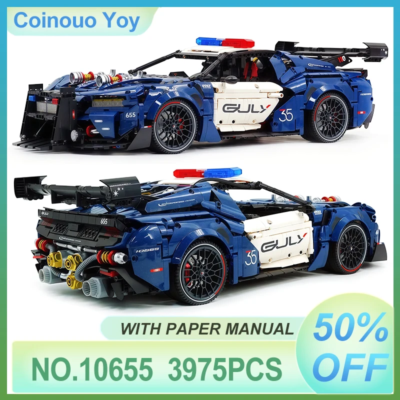 High-quality 10655 1:8 MOC Technical RC Speed Sports Vehicle Building Block Bricks Model Puzzle DIY Toys Boy Christmas Gift Sets