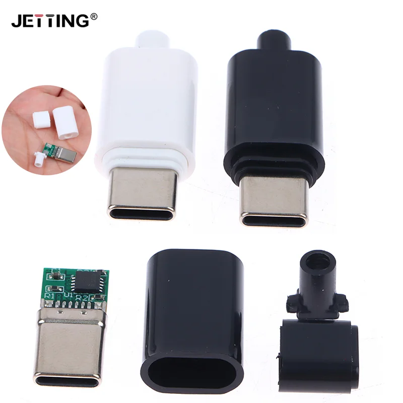 1set 5A Decoy Board Fast Charge 5V 9V 12V 15V 20V Module PD 2 3.0 DC Trigger Cable USB Type-C Male Plug QC4 Charge Connector