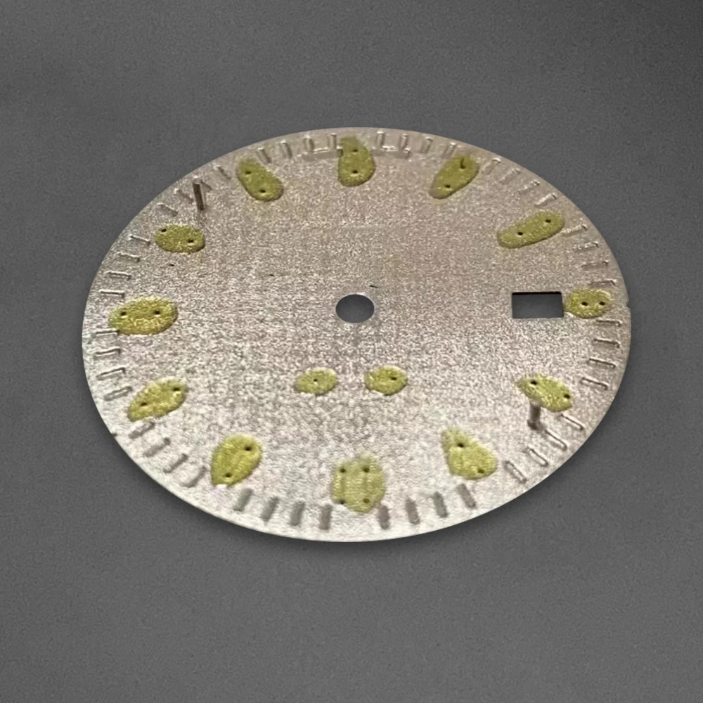 31.8mm S Logo Oak Dial Suitable For NH35 Japan Movement Green Luminous High-Quality Watch Modification Accessories