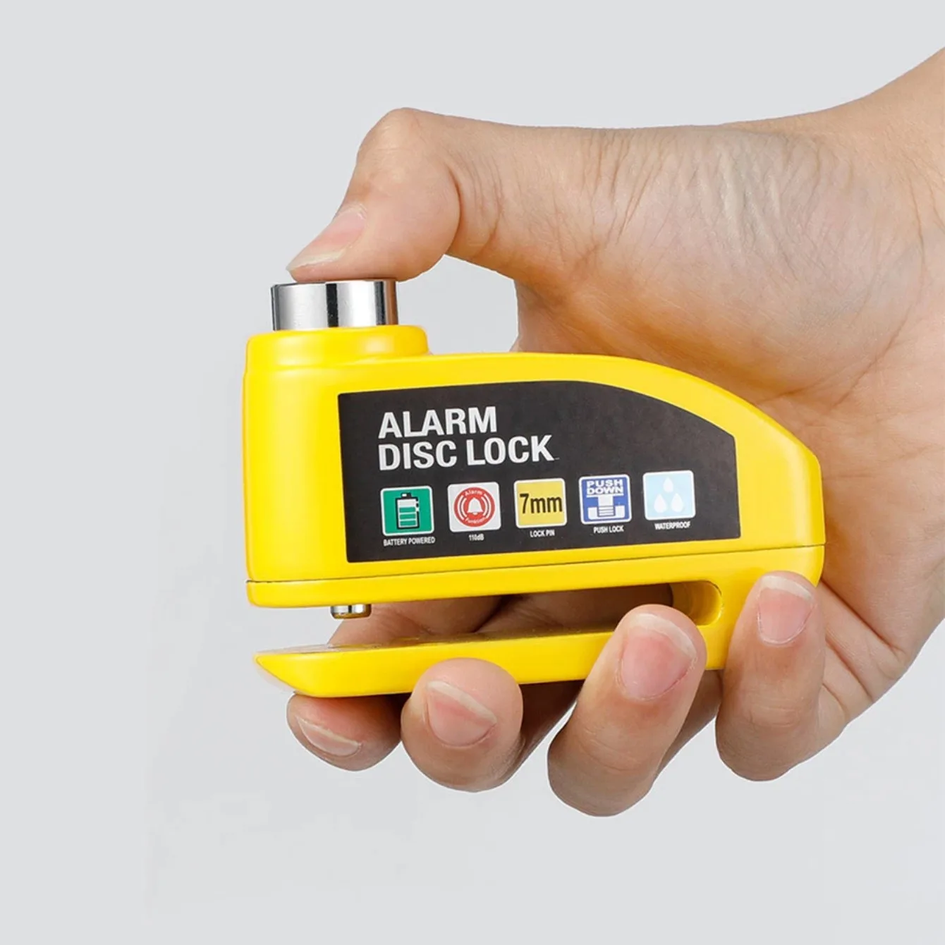 Motocicleta Alarme Disco Freio Bloqueio Segurança Moto Wheel Disk Cadeado 110dB Impermeável Alto Anti Roubo Alarma Motocicleta