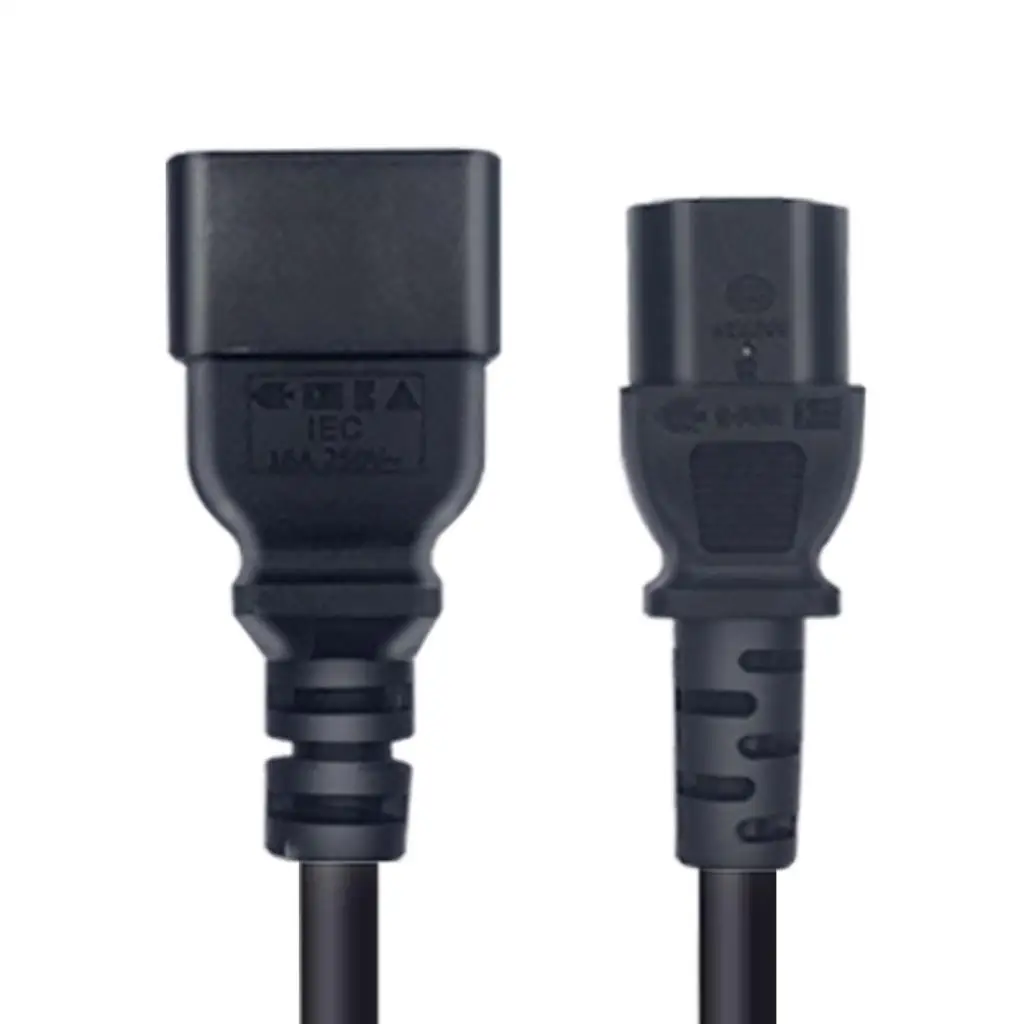 IEC C13 to C20 Prong Power Extension Cord 1.8m Fully Molded Pure Copper AC Supply for Computer Monitor PDU UPS DJ Stage Lighting