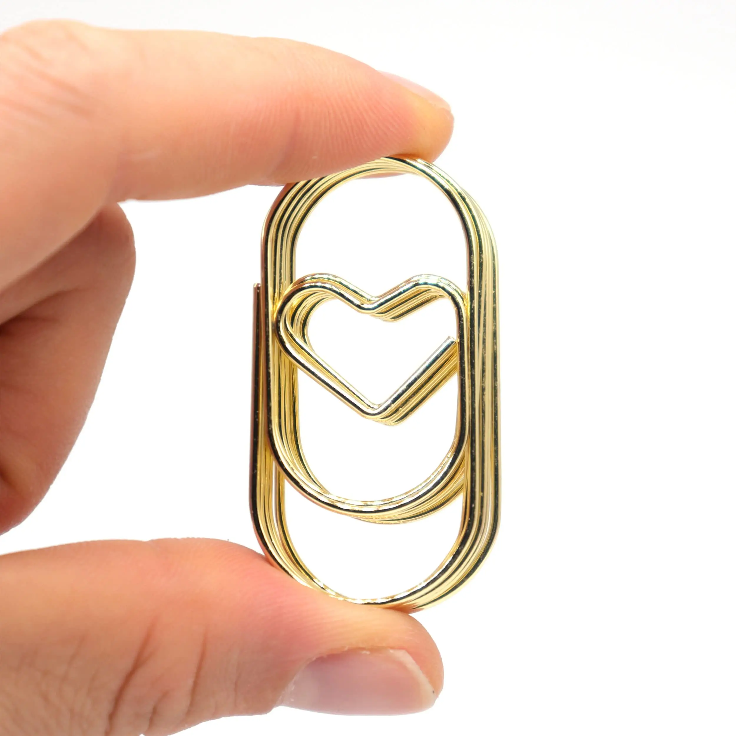 10 шт., зажимы для бумаги, в форме сердца