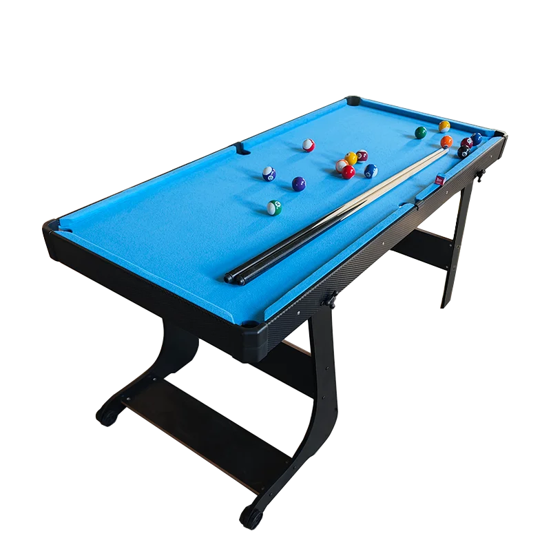 

Распродажа от производителя: Складной бильярдный стол из дерева 4,5 фута с колесами для домашнего использования, прочный, для всей семьи.