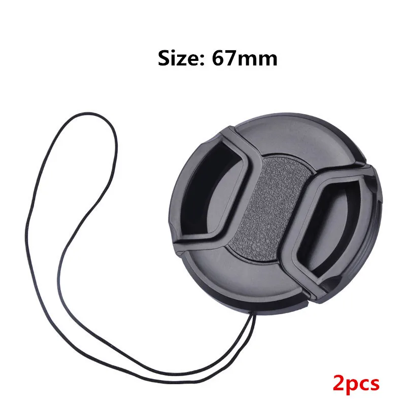 Kamera-Objektivdeckel Hochwertig 37mm 40,5mm 43mm 46mm 49mm 52mm 55mm 58mm 62mm 67mm 72mm 77mm 82mm Aufsteckbarer Vorderlinsen-Deckel für Kamera