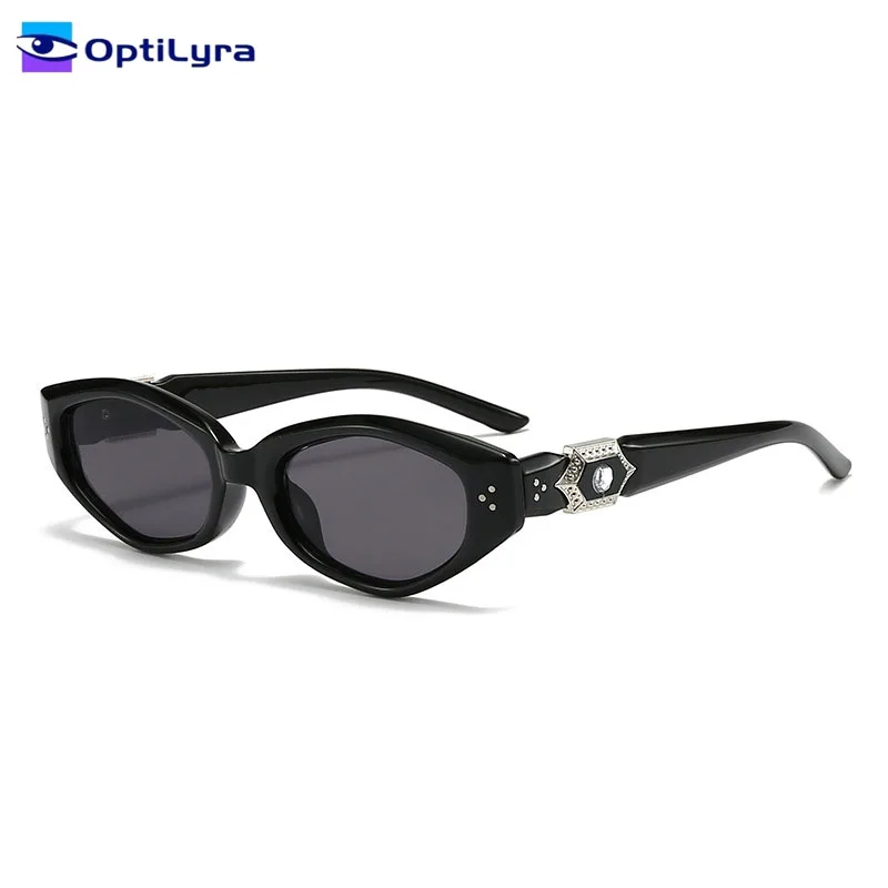 

OptiLyra Brand Women's UV Protection Glasses Cute Cat Eye Stylish Sunglasses Light Luxury Sunshade Glasses