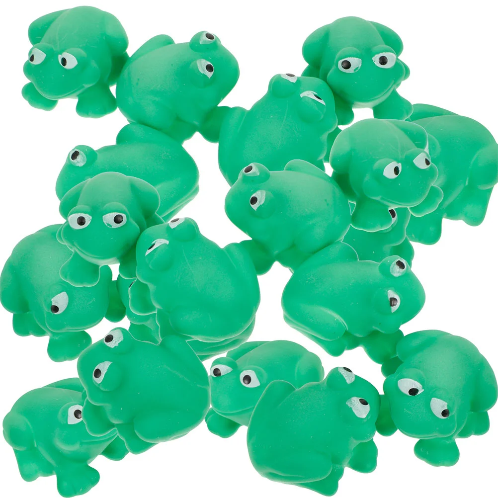 

Mini Frog Toys Swimming Bathtub Children's Water Garden Small Vinyl Shower Squeaky Frogs