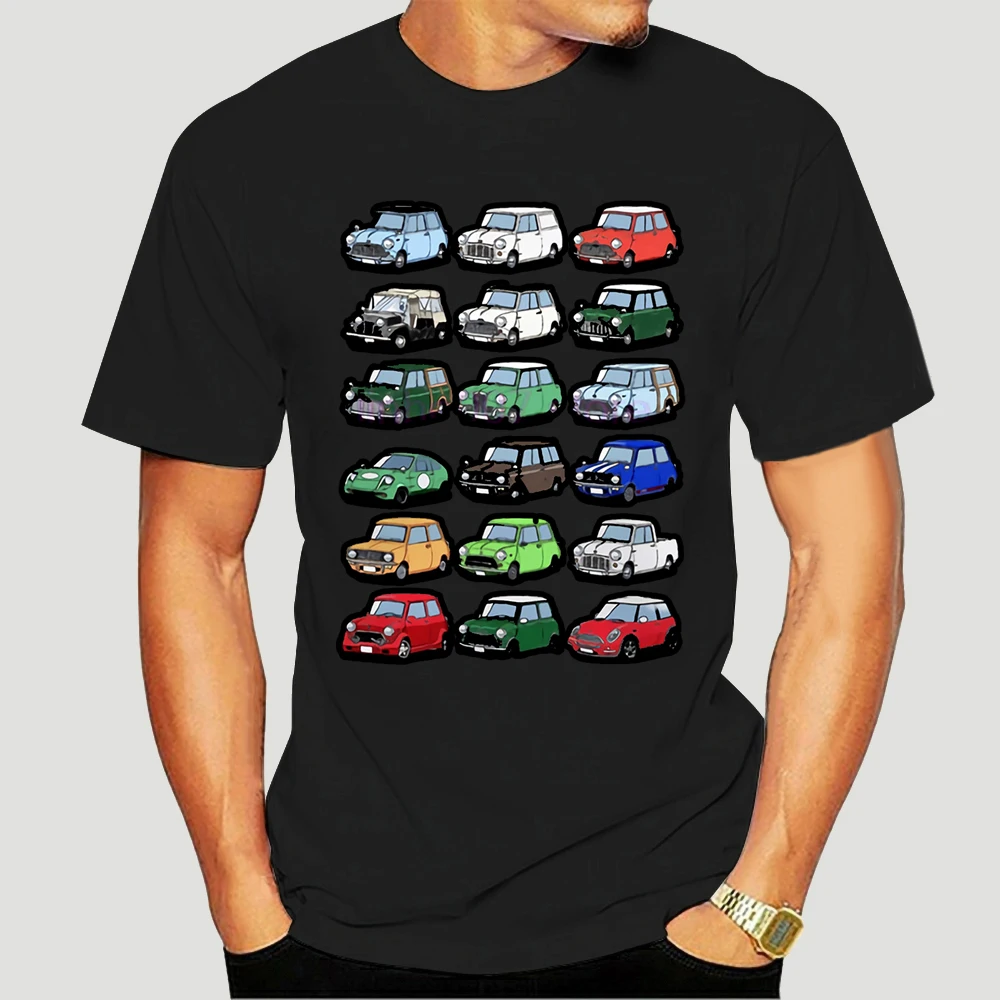 T-shirt manches courtes homme, estival et estival, avec impression de voiture classique Austin Mini Cooper og, 2019, 7054X