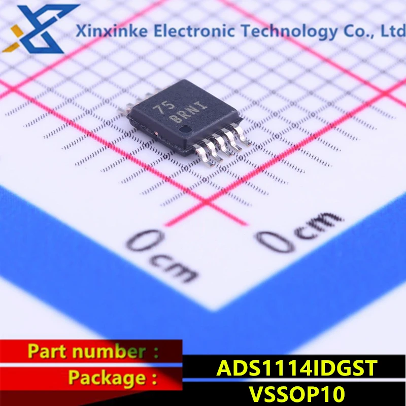 ADS1114IDGST ADS1114IDGSR BRNI MSOP-10 محولات تناظرية إلى رقمية 16B ADC W/ Int MUX PGA Comp Osc & Ref العلامة التجارية الجديدة الأصلية