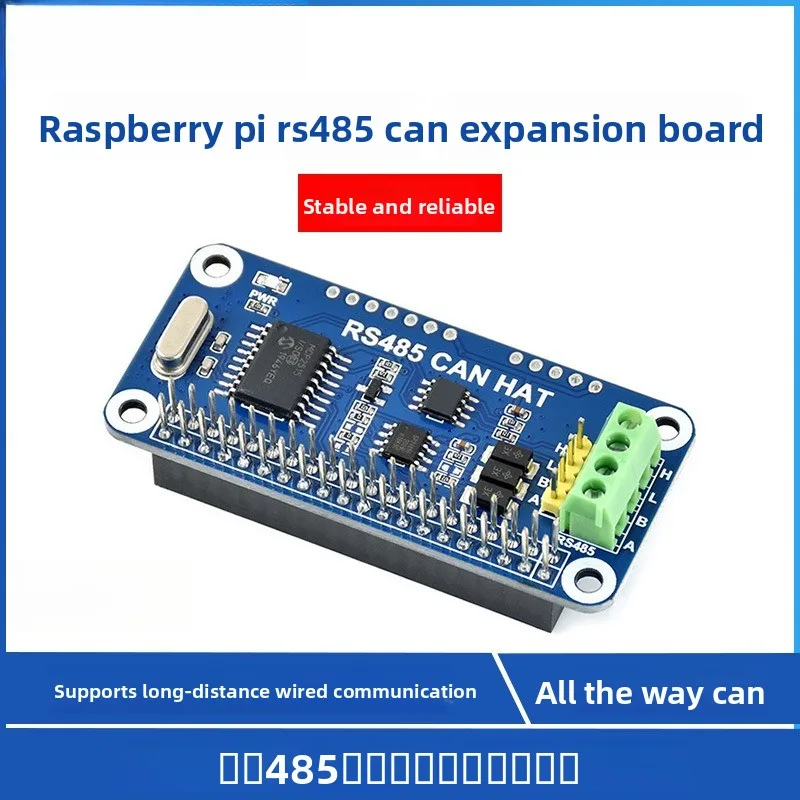

Raspberry Pi 4th Gen 3B+ Expansion Board RS485/SPI/CAN Bus Module UART Serial Communication Module