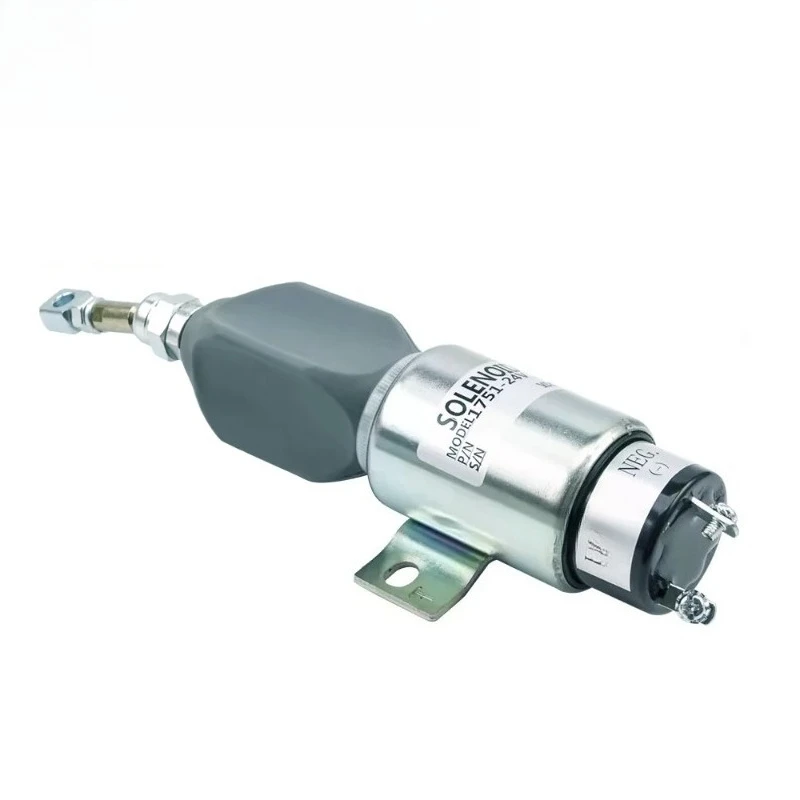 1751 NO Type Fuel Cut Off Solenoid Valve DC12V 24V Diesel Engine Shutdown Flameout Stop Switch Generator Replacement Spare Parts