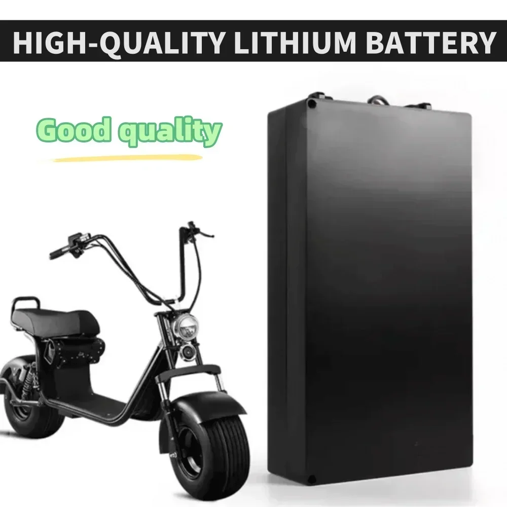 Batterie au lithium étanche pour moto électrique, scooter et vélo à deux roues, 18650, 60V, 30Ah