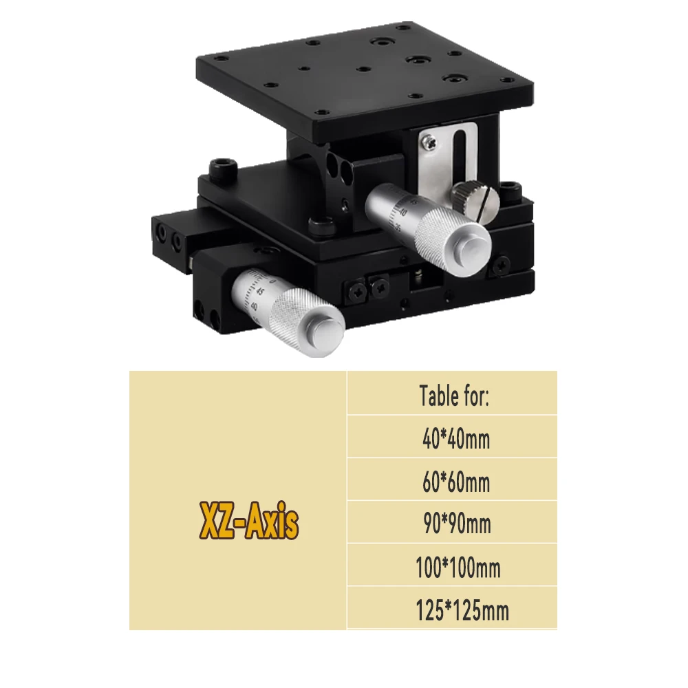 High Precision Manual Fine-Tuning Slide Table With Differential Head XYZR Single/Multi Axis Optical Medical Equipment image 3