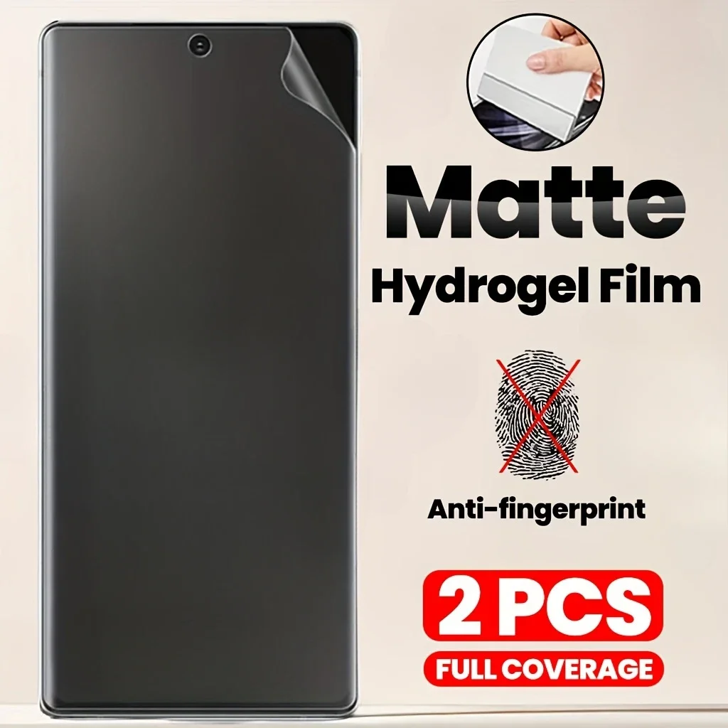 2Pcs Matte Hydrogel Film Für Samsung Galaxy S25 S24 S23 Ultra S22 S20 S10 Plus Hinweis 20 Ultra 8 9 10 Anti-Fingerprint Weiche Film