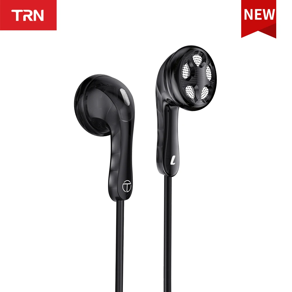 TRN SeaHorse Classic High-Fidelity Flat In-Ear Monitor Earphones with PU+Paper Diaphragm Wide and Oxygen-Free Copper Cable