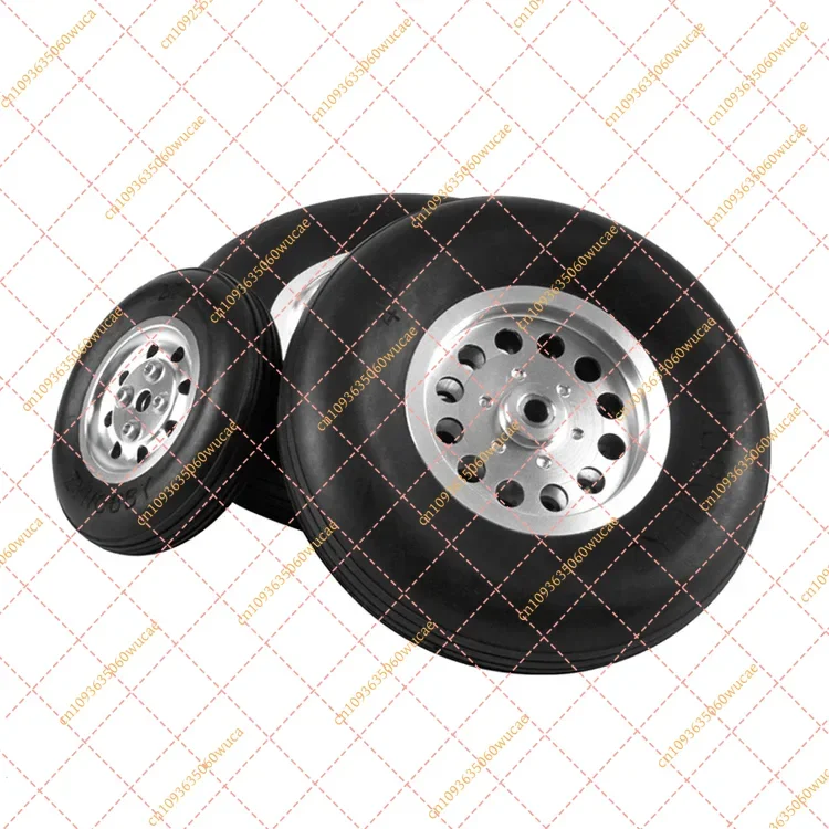 1PC Rubber Tire with Copper Hub Wheel - 1.75 to 6 Inch Landing Gear for RC Airplane & Quadcopter Drone Model Aircraft Parts
