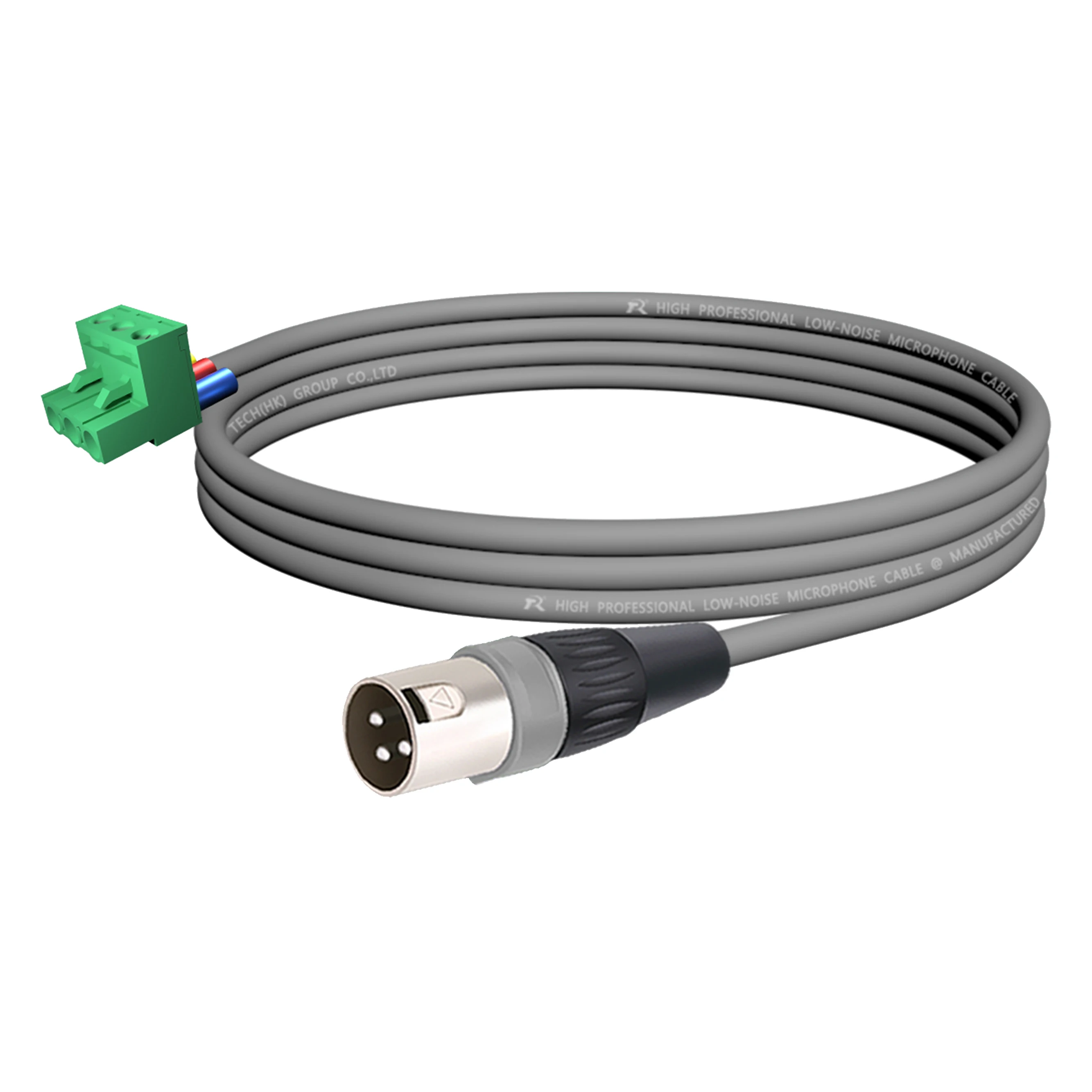 Interconnect, 5,08 mm 3-poliger Plug-and-Play-Phoenix-Stecker für 3-polige Cardano-Audio-Kabel (weiblich/männlich), silberfarbener Metallsteckerkörper – Detail 5