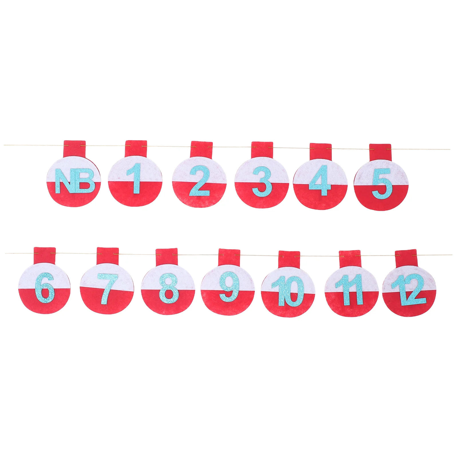 

Number Clamp Party Banner Hanging Pull Flag Birthday Decoration Birthday Number Banner for Party Table Wall Window