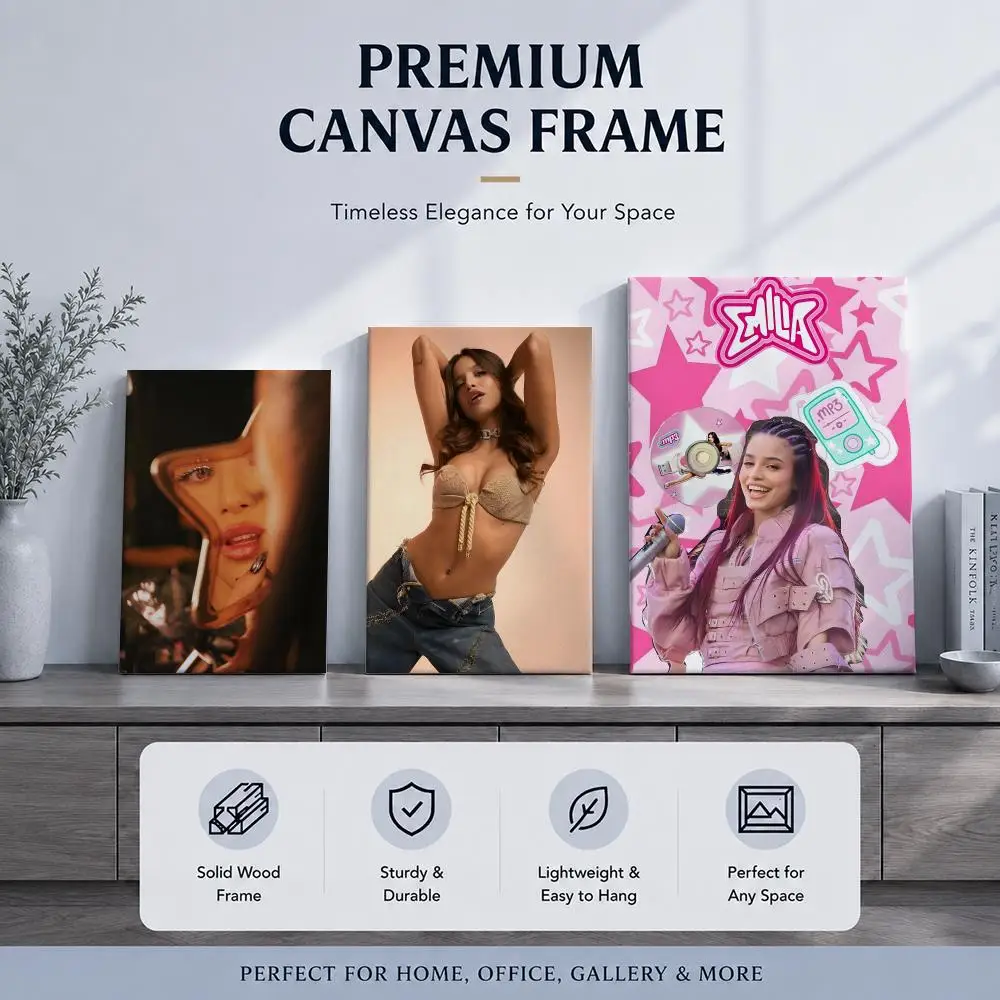 Trending Singer E-Emilia MernesS Framed Wall Painting Framed Poster Wall Decor – Complements Any Wall Ambiance