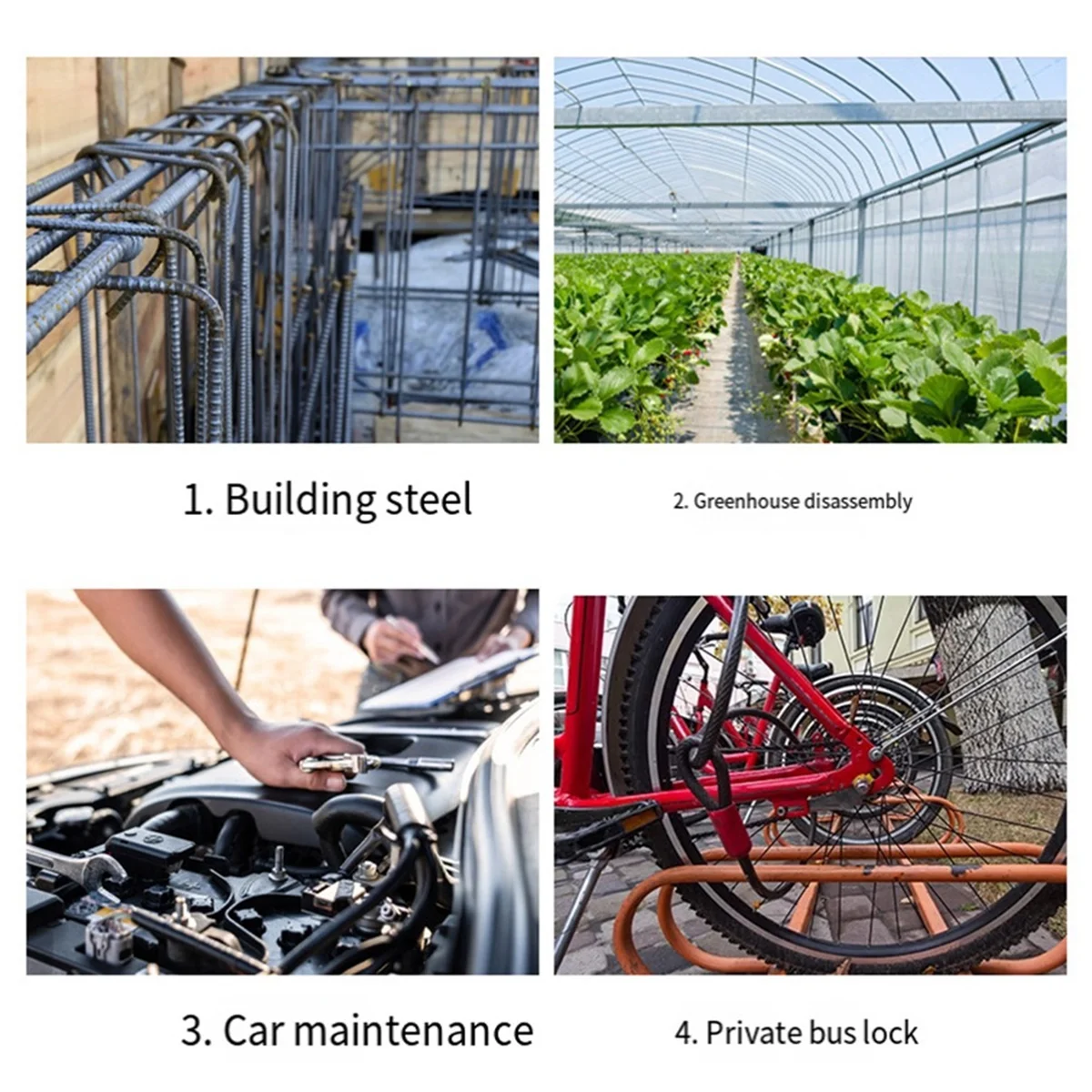 A96Q-18In قواطع الترباس المتوسطة مقابض مطاطية مريحة ذات قبضة ناعمة تخفيضات السياج والأسلاك والسلسلة والمسامير والمسامير والأقفال المتوسطة