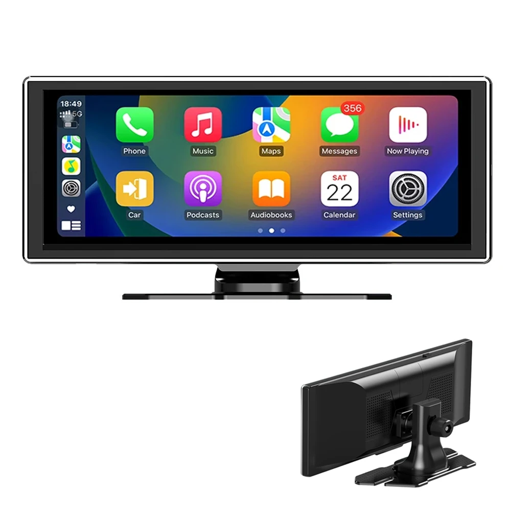11,26 Zoll Auto-MP5-Player IPS HD großer Bildschirm tragbar mit Carplay & WiFi FM-Übertragung