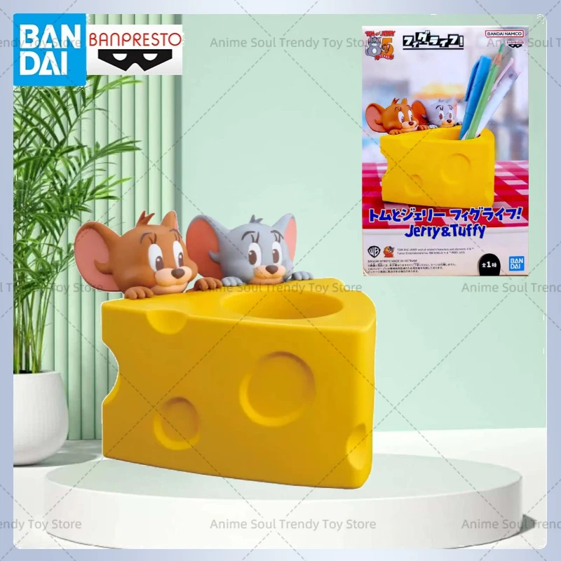 

Оригинальный держатель для ручек Bandai Namco Banpresto Том и Джерри, фигурка из ПВХ, коллекционная модель, игрушка, подарок, настольное украшение AS