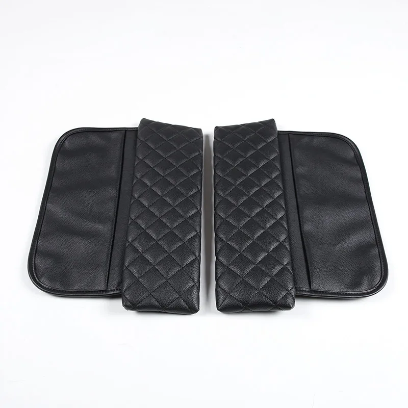 Zinky Car Center Console Armrest Box Decorative Cover for BMW 5 Series i5 G60 2024 + Plaid leather Interior Accessories 2 Pcs