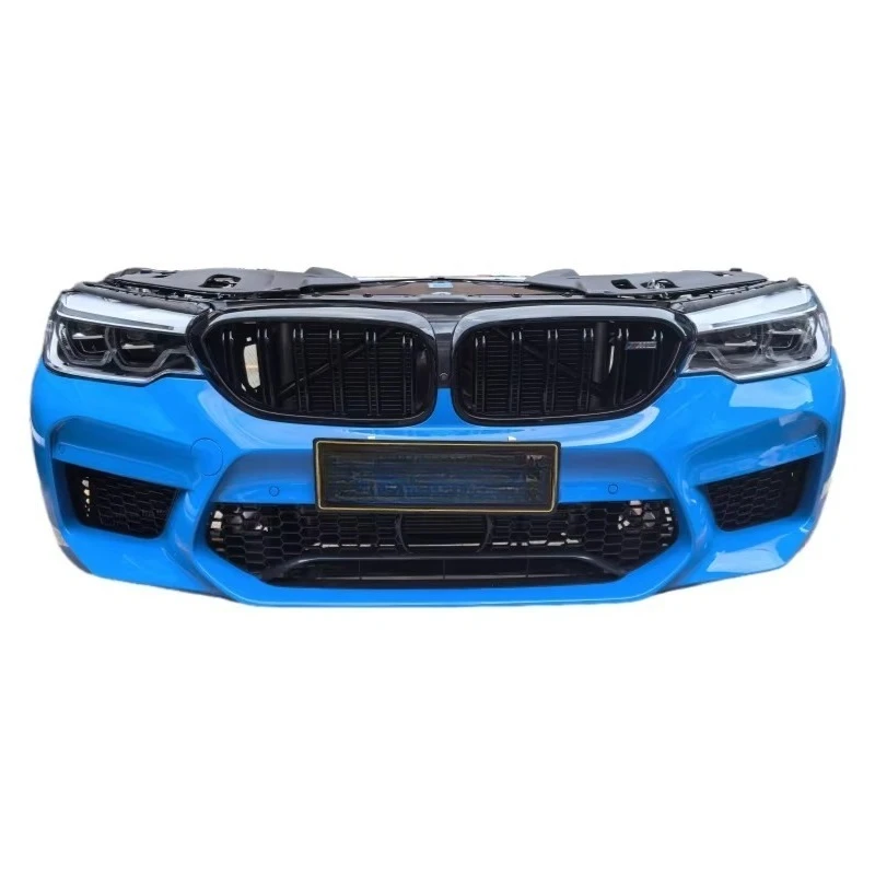 

apply to Used M5 F90 Front Bumper Radiator Headlights Plastic Bodykit Durable Protection Decoration Bolt-On Installation 6