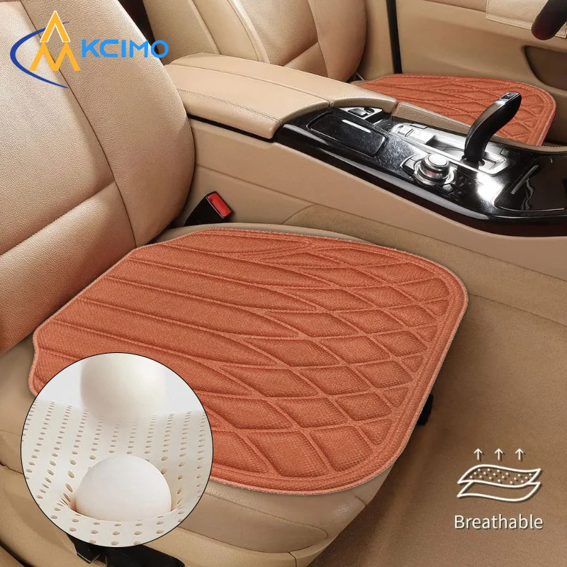 Premium Universal All-Season Auto Seat Cushion, Latex Breathable Pad, Front Rear Seat Protector Mat Car Interior Accessories