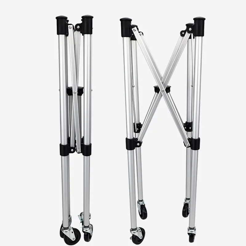 عربة كرة محملة لمدرب التنس، حزام صغير محمول للسيارة، أداة تخزين سلة الكرة، إطار من سبائك الألومنيوم