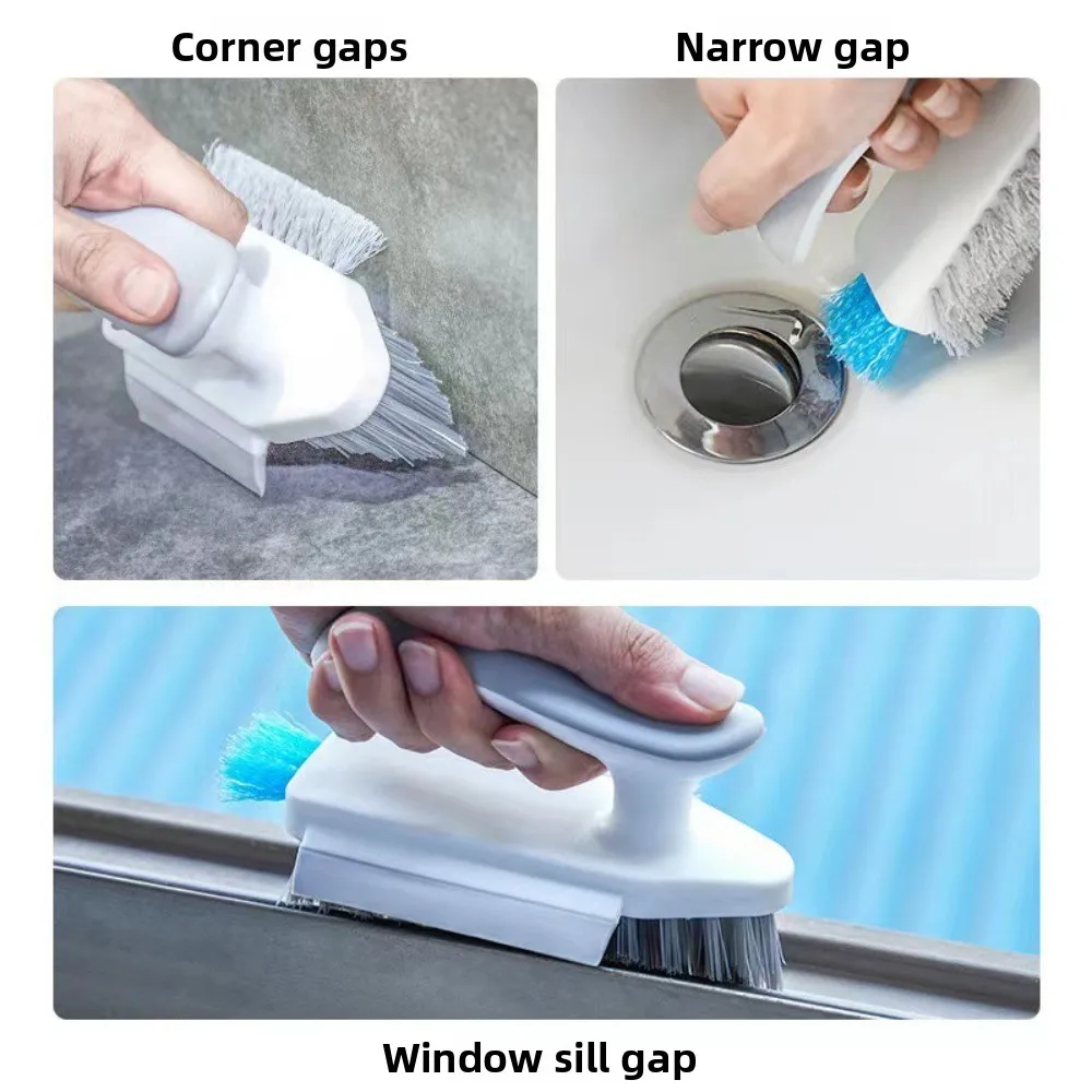 Useful Things for Kitchen Gadgets Cleaning Tools 4-in-1 Tool Dish Soap and Ceramic Tile Floor Brush Bathroom Supplies Tub Home