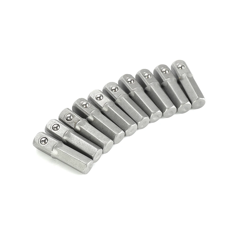 Praça Drive soquete adaptador, adaptador de alta qualidade, mudança rápida, recicláveis, unidade delicada, 1/4 "Hex a 1/4"