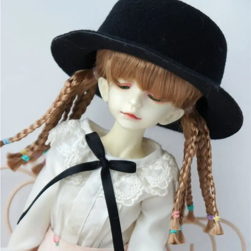 

Стильные разноцветные парики-косы для кукол BJD (от 4-5 до 9-10 дюймов), модные аксессуары для кукол OB11, YOSD, MSD, SD, Blythe