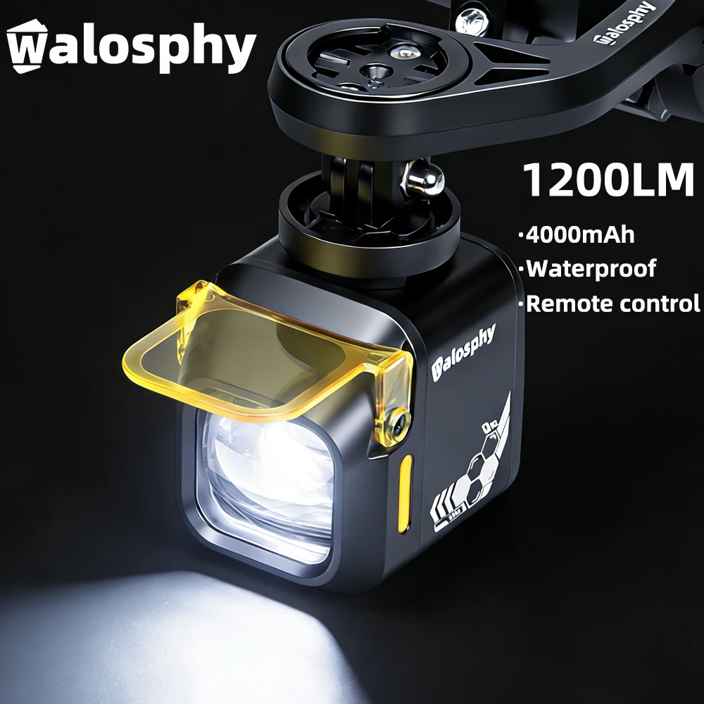 

Bright 1200LM Bike Hoisting Headlight Waterproof Anti-fog Road Bicycle Flashlight 5 Modes Aluminum Alloy Electric Bike Light