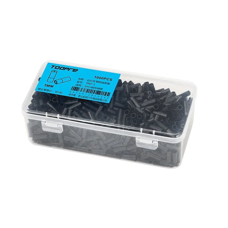 200 قطعة TOOPRE الطريق الجبلية الدراجة البلاستيك سلك غطاء أنبوب متغير السرعة الفرامل 4/5 مللي متر سلك أنبوب الأنبوب الخارجي غطاء غبار