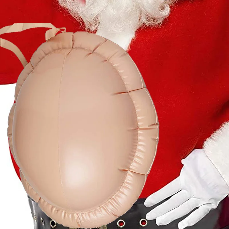 Weihnachten PVC aufblasbare Santa Claus gefälschte Bauch Cosplay Rollenspiel Party Requisite April Narren tag Parodie schwangere Frauen gefälschten Bauch