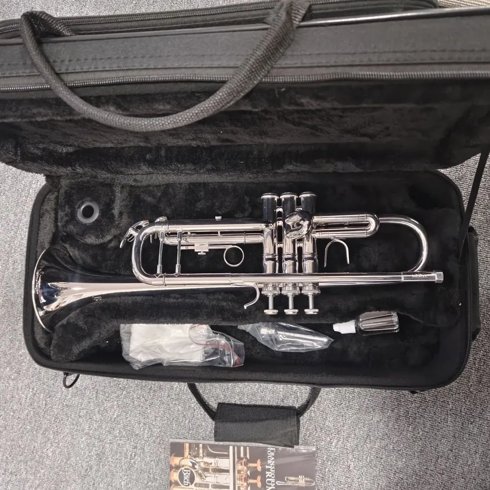 Nuevo Material profesional de cobre dorado para trompeta con revestimiento de plata # 2025 nuevo