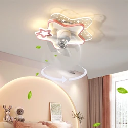 New Kids Fan Ceiling Lamp Princess Room Aircraft Boys Girls Bedroom Study Fanner Chandelier Lighting